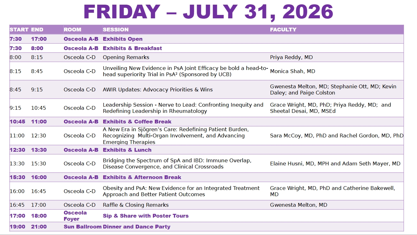 Friday, July 31, 2026